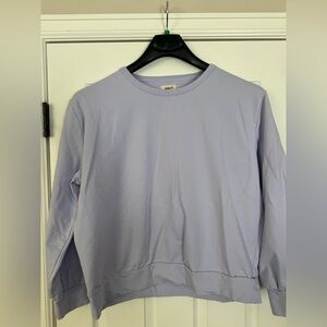 Pact Women’s Lavender Purple Open Back Cut out Longsleeve Sweatshirt XL